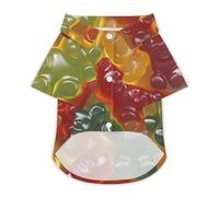 Gummy Bears Dog Shirts Summer Pet Clothes Comfort T-Shirts Short Sleeveless Top for Cats Dogs M