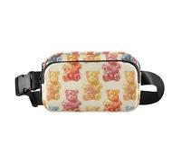Gummy Bears Fanny Pack for Women Men, Bumbag Crossbody Waist Packs with Adjustable Strap Belt Bag for Travel Workout Hiking