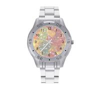 Gummy Bears Men's Wrist Watches Stainless Steel Strap Business Quartz Watch for Daily Wear