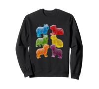 Gummy Capybaras - Colored Sweet Candy Cute Capybara Snack Sweatshirt