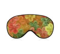 Gummy Flower Candy Cute Sleep Masks Breathable Eye Mask with Adjustable Strap Light Blocking Comfortable Travel