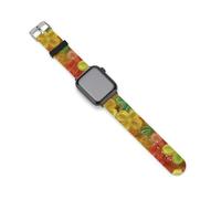 Gummy Flower Candy Silicone Smartwatch Replacement Bands Compatible with IWatch Wristbands Strap 38mm/40mm
