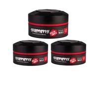Gummy Hair Wax Ultra Hold Professional Styling Gel Red 3 Pack