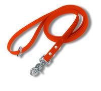 Gummy K9 Biothane Dog Leash, Professional Training Lead, Stainless Steel, New Advanced Safety Clasp, Weatherproof, Waterproof, Long Lasting, 6 Ft (1/2 Orange), Small, Medium, Large Dogs, Made in USA