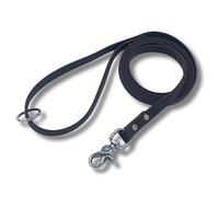 Gummy K9 Biothane Dog Leash, Professional Training Lead, Stainless Steel, New Advanced Safety Clasp, Weatherproof, Waterproof, Long Lasting, 4 Ft (5/8 Black), Small, Medium, Large Dogs, Made in USA