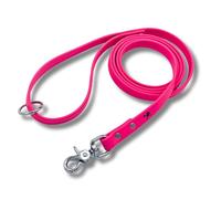 Gummy K9 Biothane Dog Leash, Professional Training Lead, Stainless Steel, New Advanced Safety Clasp, Weatherproof, Waterproof, Long Lasting, 6 Ft (1/2 Pink), Small, Medium, Large Dogs, Made in USA