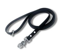 Gummy K9 Biothane Dog Leash, Professional Training Lead, Stainless Steel, New Advanced Safety Clasp, Weatherproof, Waterproof, Long Lasting, 6 Ft, Small, Medium, Large Dogs, Black, Made in USA