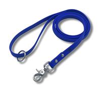 Gummy K9 Biothane Dog Leash, Professional Training Lead, Stainless Steel, New Advanced Safety Clasp, Weatherproof, Waterproof, Long Lasting, 6 Ft (5/8 Blue), Small, Medium, Large Dogs, Made in USA
