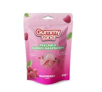 Gummy Land Peelable Gummy Raspberry Flavour Soft Chewy Jelly Sweets 65g x 12 Packs | Fruity Peelable Candy | Fun Novelty Raspberry Gummies | Sharing & Party Treats