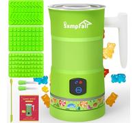 Gummy Maker Machine, Oil Infused Gummy Candy Maker, DIY Edible Gummy, Jelly & Pudding, Gummy Making Kit, ,Include Bear mold, Fruit Mold, Worm Mold & Mixing Stick 5-Years Free Replacement (Green)