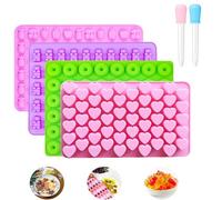Gummy Moulds, 4Pcs Silicone Sweet Moulds, Heart Candy Gummy Molds