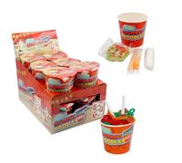 Gummy Noodles 12 x 63g Full Box - Mixed Fruit-Flavoured Jelly Sweets Shaped Like Noodles