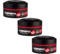 Gummy Professional - Hair Styling Wax Ultra Hold (Red) - Keratin Complex 150ml - (Pack of 3)