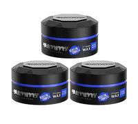 Gummy Professional Styling Wax Hard Finish 3 x 150 ml - Shiny Hair Wax for Men - Strong Hold, Flexible Style, Visible Shine, Easy Application