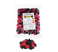 Gummy Rush Ultimate Candy Collection | 1kg Bulk Tub | Assorted Chewy Gummy Sweets | Fun Shapes & Flavours (Berry Bliss 1kg)