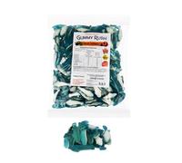 Gummy Rush Ultimate Candy Collection | 1kg Bulk Tub | Assorted Chewy Gummy Sweets | Fun Shapes & Flavours (Blue Sharks 1kg)