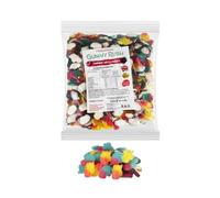 Gummy Rush Ultimate Candy Collection | 1kg Bulk Tub | Assorted Chewy Gummy Sweets | Fun Shapes & Flavours (Gummy Unicorns 1kg)