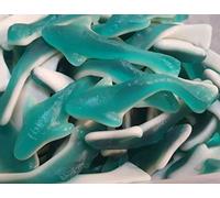 Gummy Sharks Sweets | Blue White Sea Party Treat | Fruity Fun | HALAL (1.5kg)