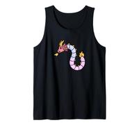 Gummy Worm Dragon Cute Candy Creature Pun Art | Fun Fantasy Tank Top