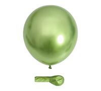 Gumney 20PCS Metallic Chrome Balloons, 10 Inch Round Latex Birthday Balloons for Party Wedding Engagement Graduation Decorations, Light Green