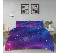 Gumntun Bedding Set King 240x220 cm Starry Sky, Fashionable Patterns and Unmatched Comforter Cover Set, Microfiber Quilt Cover with 1 Duvet Cover 94"x 86" & 2 Pillowcases 19" x 29"_6255a