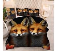 Gumntun Comforter Insert Super King Size Yellow Fox Child, Lightweight Down Alternative Duvet, Fluffy Microfibre Super King Quilt for Kids, Teens, and Adults 102"x 86" (260x220 cm)