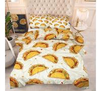 Gumntun Comforter Insert Super King Size Yellow Taco, Lightweight Down Alternative Duvet, Fluffy Microfibre Super King Quilt for Kids, Teens, and Adults 102"x 86" (260x220 cm)