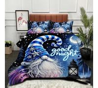 Gumntun King Duvet Comforter Insert Goodnight Elderly Person, Comfortable Ideal Down Comforter for All Season, Microfibre Quilt with 2 Pillowcases (1 Duvet 94"x 86"+2 Pillowcases 19" x 29")_23509a