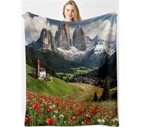 Gumntun Single Throw Blankets 30x40 Flower Grassland for Sofa Chairs-A192