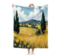 Gumntun Single Throw Blankets Blue Ocean Jellyfish, Warm Fluffy Flannel Blanket for Bed Sofa Chairs, Cozy Soft Plush Throw Blanket Gifts for Boys Girls - 40"X50" (100x130 cm)_B8648