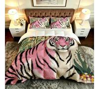 Gumntun Super King Size Duvet Insert Flower Tiger Fluffy Comforter-A103