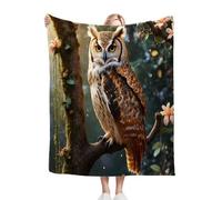 Gumntun Throw Blankets King Size Brown Cats & Eagles, 3D Printed Style Fuzzy Blanket for Gifts, Microfiber Fleece Throw Sofa Blanket for Bed Couch Sofa 86"x94"_1243a