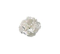 Gumpaste Peony White 4''