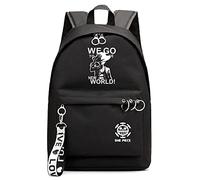 Gumstyle Anime One Piece Monkey D Luffy Backpack Book Bag Laptop School Bag Women Girls Cosplay Daypack Rucksack Bag Black/17