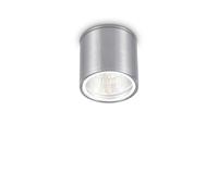 Gun 1 Light Outdoor Surface Mounted Ceiling Downlights Aluminium Polished Chrome IP44 GU10 Netlighting Grey One Size