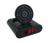 Gun and Target Alarm Clock, 2-in-1 Interactive Shooting Game Clocks, Creative Led Display Digital Alarm Clock, for Home Bedroom Living Room