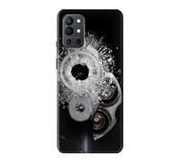 Gun Bullet Hole Glass Case Cover For OnePlus 9R