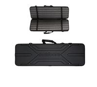 Gun Case for Rifle Hard ABS Multi-Function Tactical Gun Case with Rubber Handle and Adjustable Shoulder Strap Dual-Sided Foam Lining Waterproof and Shockproof for Rifles, Guns, Shotguns(120x35x15cm)