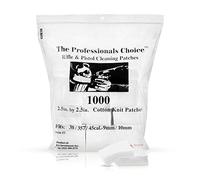 Gun Cleaning Patches by The Professionals Choice | Gun Cleaner Cloth Removes 99% of Residue | Square Cotton Knit | 1000 Pack | .38/.357 Cal./ 9mm/10mm