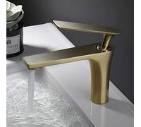 gun gray countertop basin washbasin toilet copper body hot and cold black gold basin faucet wash basin, short brushed gold