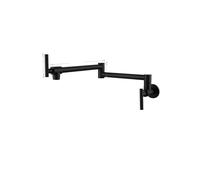 Gun Gray Kitchen Faucet Wall MountePot Filler Tap 360° Rotatable Folding Spout Single ColBrass Mixer Ideal for Kitchen Sink & Bar Use