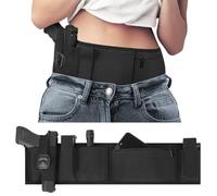 Gun Holster, Concealed Carry Belly Band Holster Belt holster Waist Band Holster for Men Women