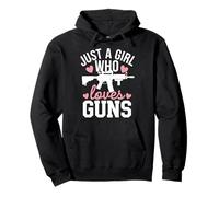 Gun Just A Girl Who Loves Guns Pullover Hoodie