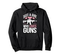 Gun Just A Girl Who Loves Guns Pullover Hoodie