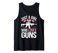 Gun Just A Girl Who Loves Guns Tank Top