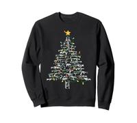 Gun Lover Christmas Tree Gun Owner Xmas Lover Novelty Sweatshirt