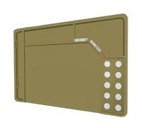 Gun Mat with Magnetic Dots, Non-Slip Oil Resistant Rubber Cleaning Mat for Shotguns and Pistols, Durable Repair Workbench Tool Mat