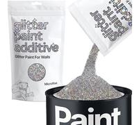 Gun Metal Grey Holographic Glitter Paint Additive Microfine 100g for Adding Sparkle to Paints & Varnish | Paint Walls Sparkly Add to Emulsion, Acrylic or Lacquer Indoor | Hemway
