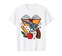 Gun Owning Teacher Bullseye Grade Target Patriot American T-Shirt
