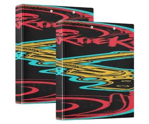 Gun Punk Skull One and A Half Inch Notebook Binders Round Ringing with Clipboard 1/2 Pack Office Supplies 200 Sheets